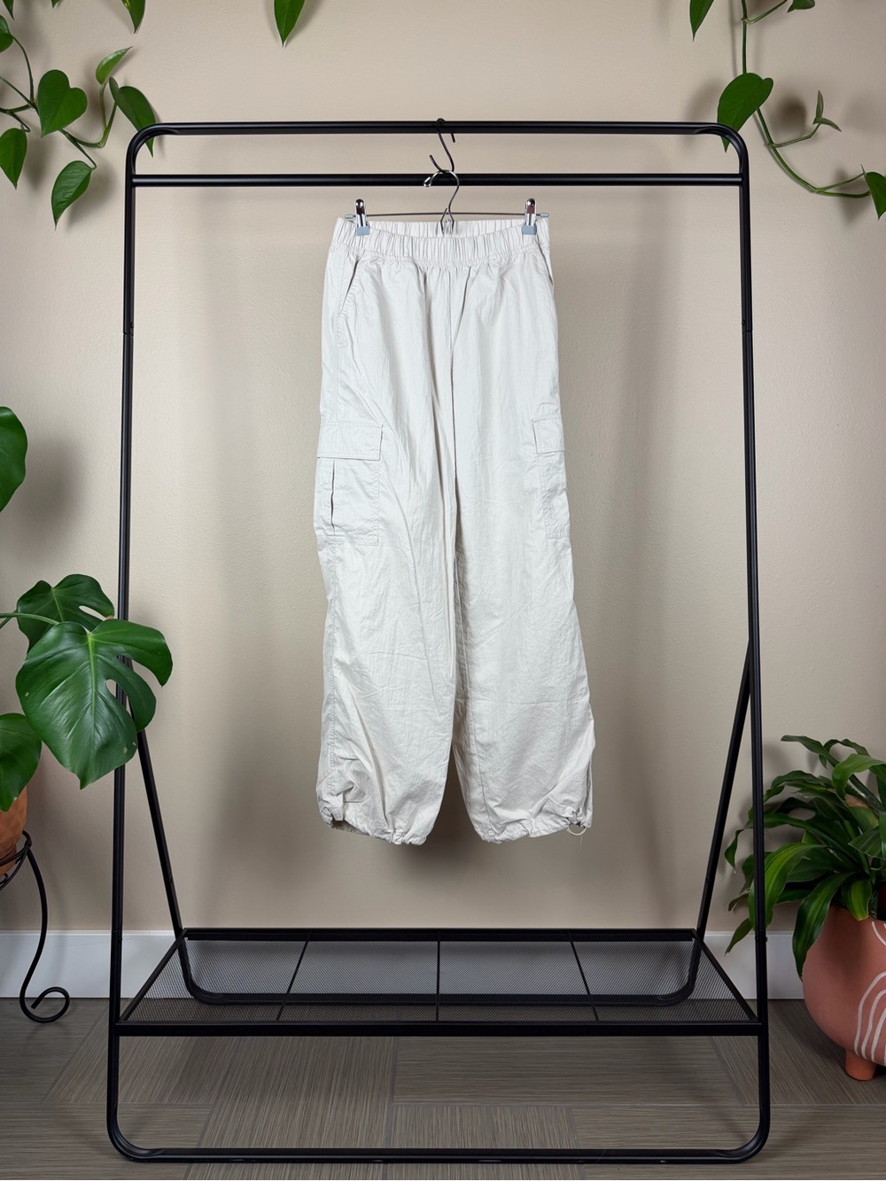 Zella Light Cream Elastic-Waist Joggers